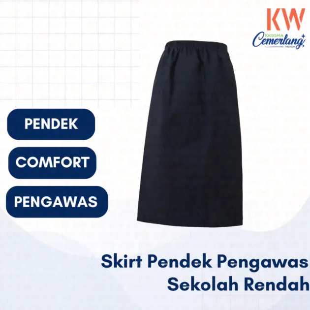 Skirt Pendek Pengawas Sekolah Rendah 23/32