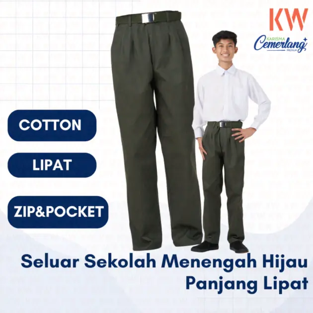 Seluar Hijau Lipat 32/35